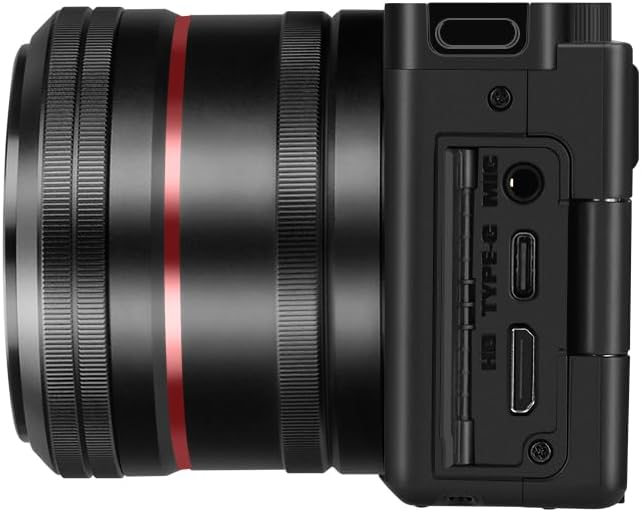 ORDRO G730 4K Digital Cameras for Photography | 56MP Vlogging Camera for YouTube | Autofocus 12X Optical Zoom Video Camera 3.2" 270° Flip Screen | Travel Compact Camera, 64GB Memory Card(Black)