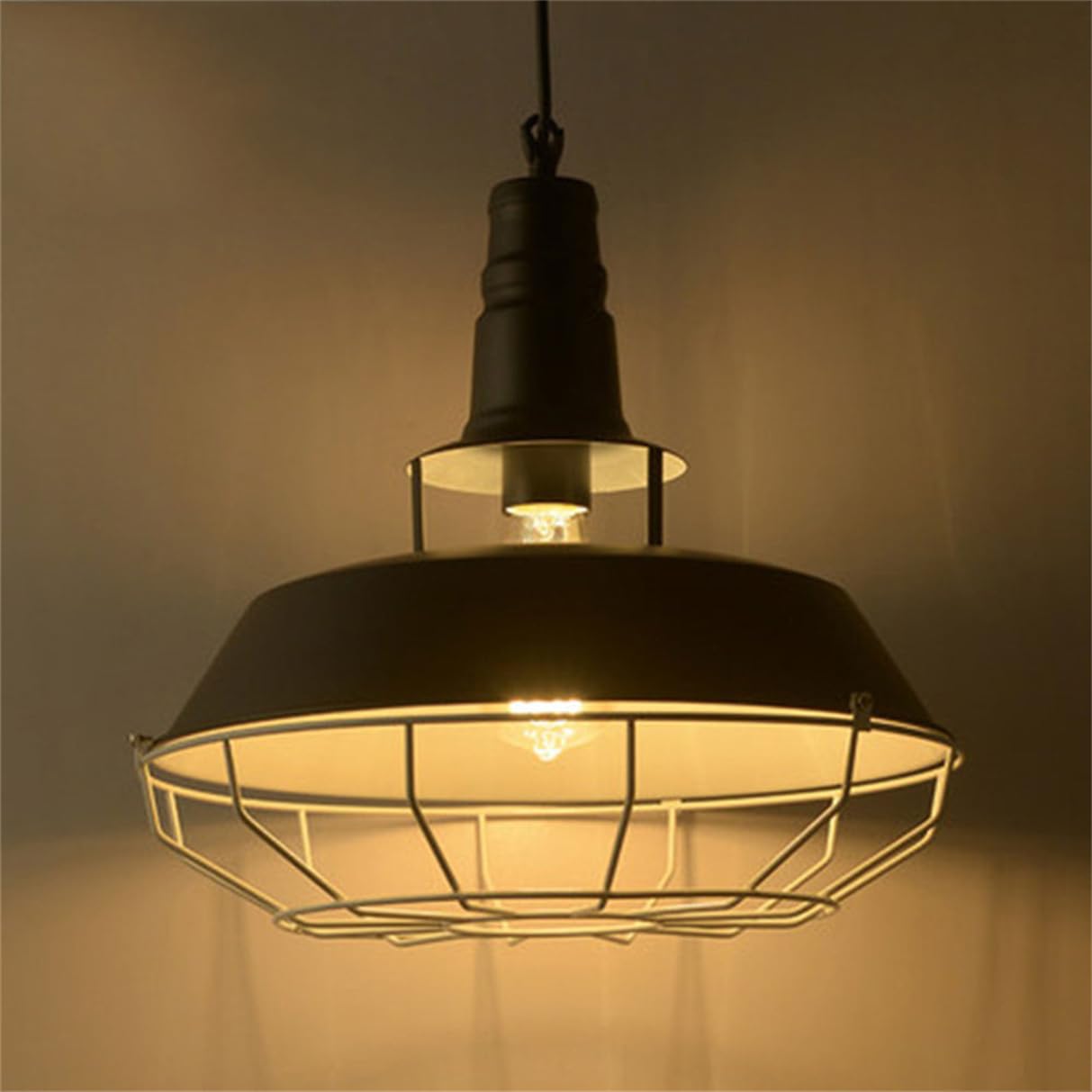 Lampada A Sospensione In Stile Moderno Metà Secolo, Grande Cestello