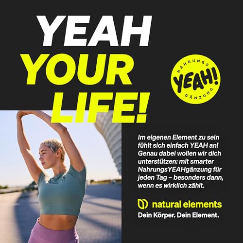 natural elements Omega 3 – 365 Kapseln – 2000mg Fischöl pro Tagesdosis – mit EPA und DHA in Triglycerid-Form – Laborgeprüft, aufwendig aufgereinigt und aus nachhaltigem Fischfang