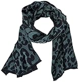 ONLY Damen Onlmila Leo Woven Scarf Cc Schal, Balsam Green/AOP:LEO, Einheitsgröße EU