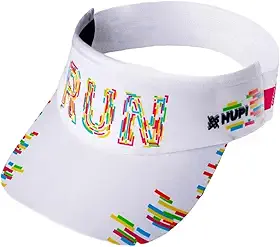 Viseira Para Corrida HUPI Run Colors Branca