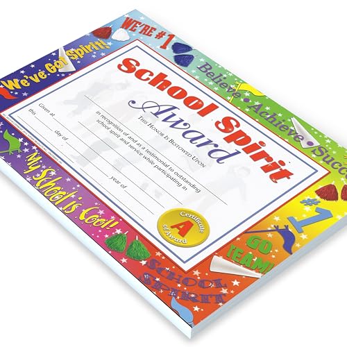 Certificats de mérite scolaire et diplômes personnalisables pour récompense étudiant lot de 30