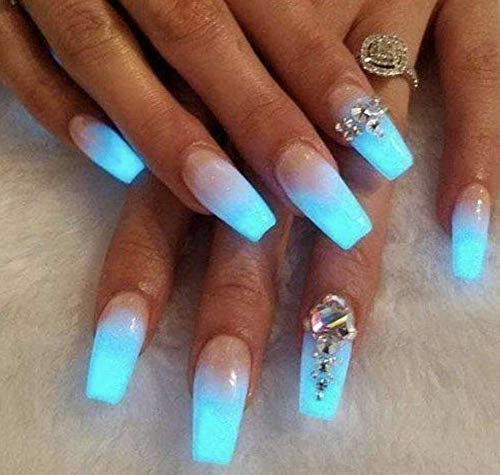 Tori Mika Glow In The Dark Top Coat Gel Polish Soak Off No Wipe 0.5Oz Nail Polish Led / Uv Lamp Cure Great Work On Natural And Fake Acrylic Nails Fun Home Salon Professional Nail Art Diy Haloween #TOP6
