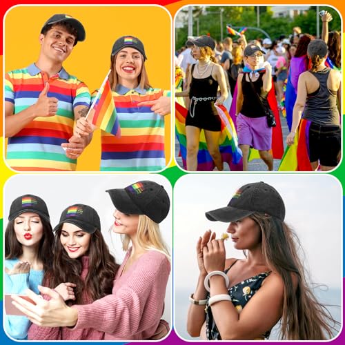 Shyyween Boné de beisebol LGBT orgulho arco-íris boné de beisebol vintage amor é amor boné de beiseb