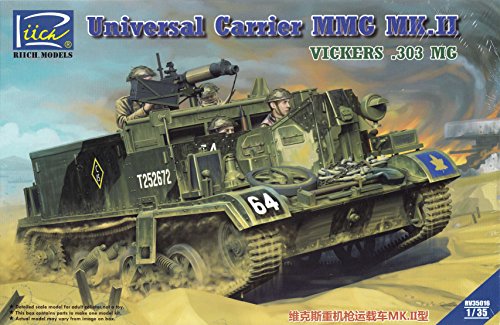 Riich Models RV35016 Model Kit Universal Carrier, MMG Mk.II (.303 Vickers MMG Carrier),