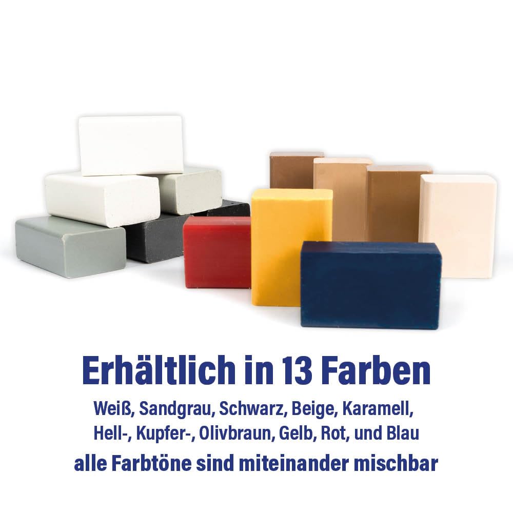 Karl Dahm Fliesen Reparatur Set mit Gasbrenner - hochwertiger Keramik-Füllstoff & Werkzeug zum Ausbessern von Fliesenschäden - einfach & präzise