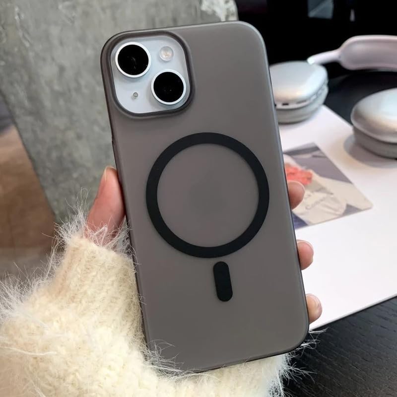 Image of COVERLY Luxury Paper Thin Case Cover for iPhone 12 Pro | Matte Finish | Compatible with magsafe | (Black, iPhone 12 Pro)