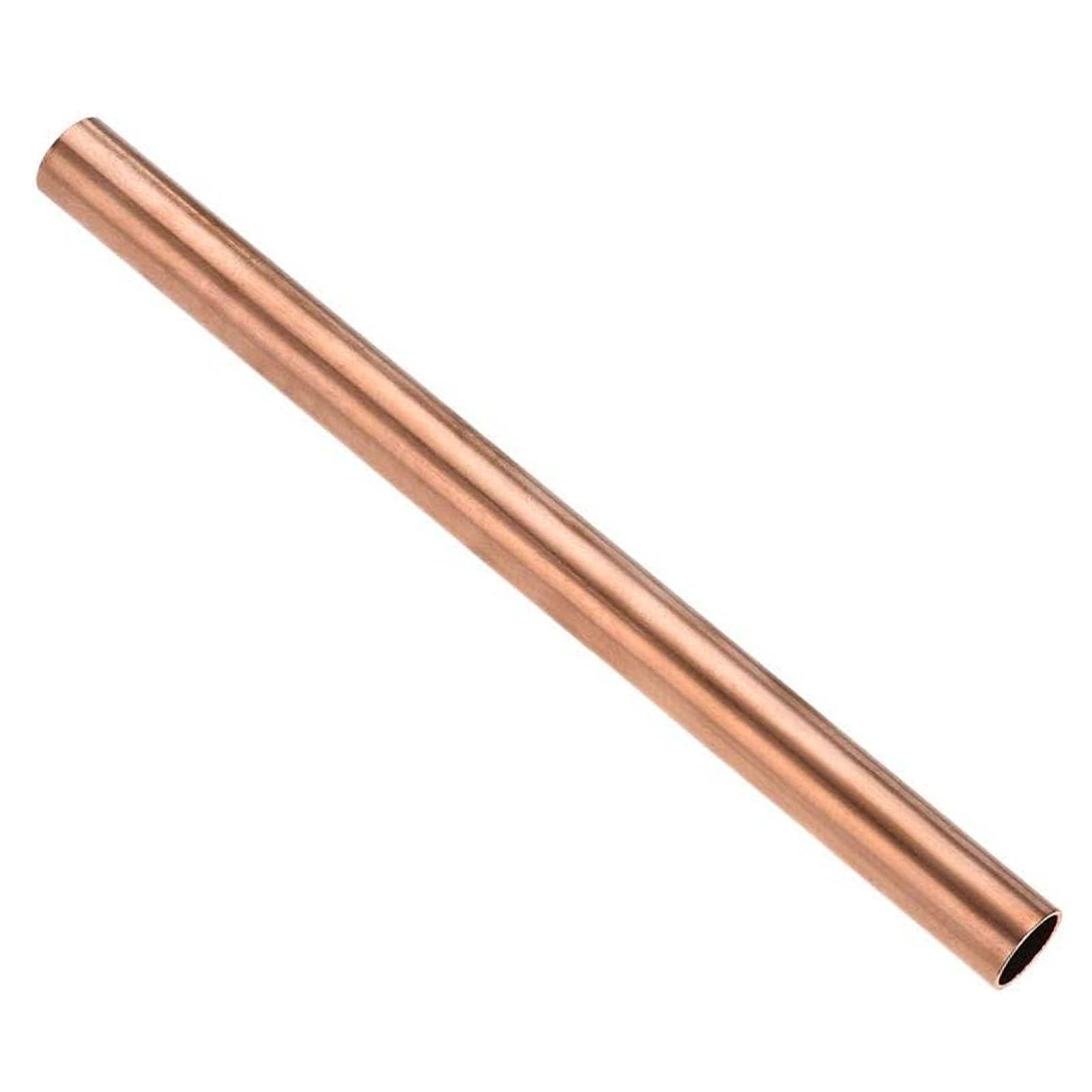 2 Rurki Miedziane T2 Okrągła Rura 13x0,5mm X 500mm | Bezszwowa pusta rura z czystej miedzi do projektów hydrauliki przemysłowej typu „zrób to sam”.