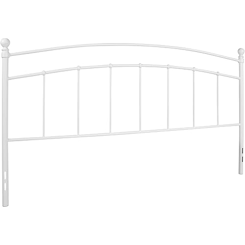 Flash Furniture Woodstock Decorative White Metal King Size Headboard