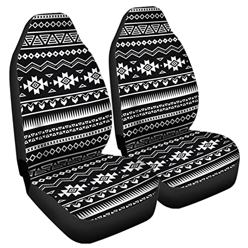 Bulopur Aztec Southwest Print Automobile Seat Cover Sets, Car Accessories Interior Decor Set Of 2, Car Seat Protectors For Car, Truck Suvs #TOP1
