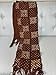 Brown African Mudcloth Scarf/Bogolan Boho Rustic Scarf/Unisex Handmade Scarf/Mudcloth Scarf/Scarves/Gift for Her/Gift for Him/Chrismas Gift