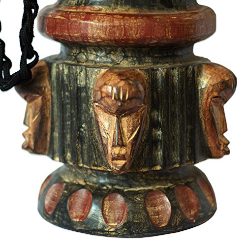Novica Hand Carved Wood Goatskin Djembe Drum With Cotton Strap, Think Together' #TOP3