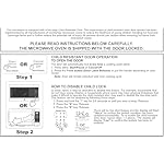 GE GCST11X1WSS Microwave Oven, 950-watt 6 Auto Cooking Settings, Child-Lock Technology, Kitchen Essentials for The Countertop, Dorm Room or Apartment, 1.1 Cu. Ft, Stainless Steel - Image 3