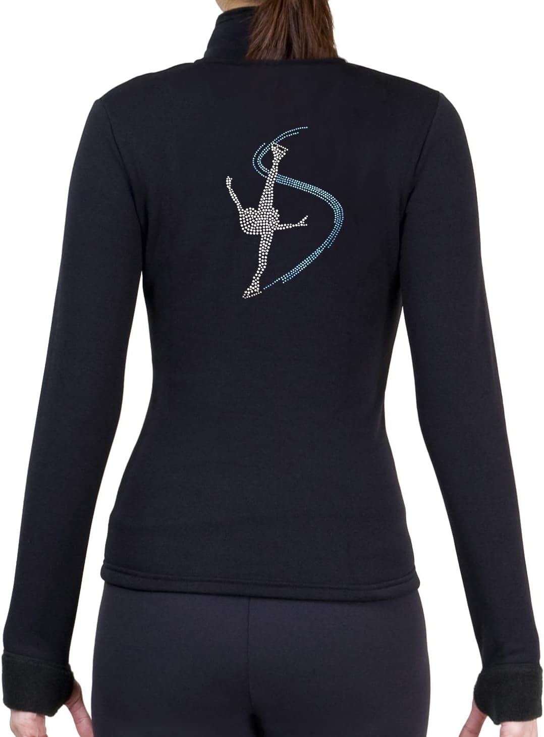 NY2 SPORTSWEAR Figure Skating Polartec Polar Fleece Jacket with Rhinestones JR271 - Child Sizes