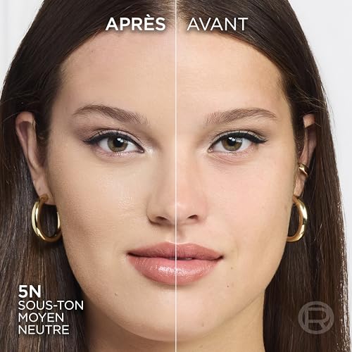 Fond de teint liquide L'Oréal Paris True Match, soin de la peau infusé à l'hyaluronique