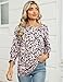 IECCP Womens Tops Summer 2026 Spring Shirts for Women 2026 Women's Tops 3/4 Sleeve Boho Womens Blouse Dressy Casual
