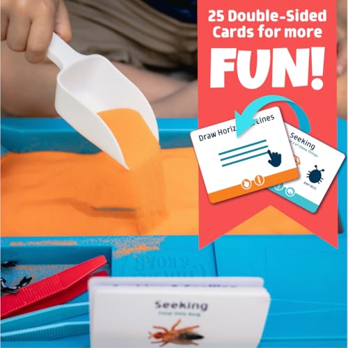 Chuckle & Roar - Sensory Bin - Tactile Learning for Toddlers - Montessori Preschool Activities - Plastic Storage Bin for Travel - Kids Activity Set - Image 4