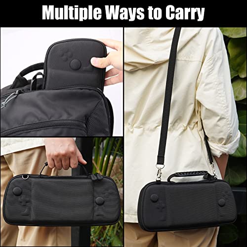 Aenllosi Hard Travel Case for Hori Nintendo Switch Split Pad Pro/Split Pad Compact Controller, Only Case (Gray) - Image 2