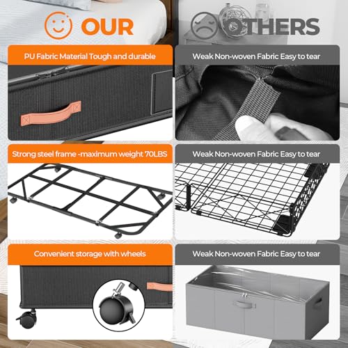 Under-Bed-Storage-with-Wheels2-Pack-Under-Bed-Storage-Containers-with-Clear-LidsXXL-Large-Under-the-Bed-Storage-Organizer-Bins-With-HandlesSpace-Saving-Design-for-ClothesShoesBooks-Black