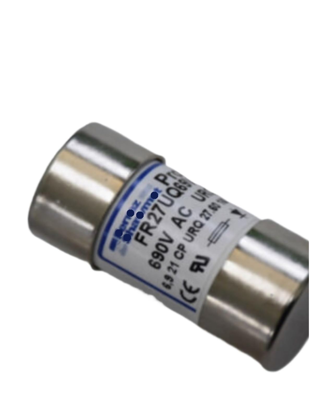 Fusible FR27UQ69V80T et FR27UQ69V100T pour protection de circuit électrique cylindrique