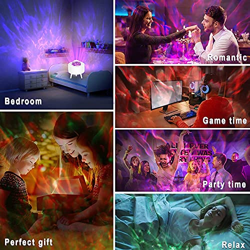 Projetor de Galaxia XUELILI,Projetor de luz com planeta, Alto-falante Bluetooth Projetor, lâmpada do