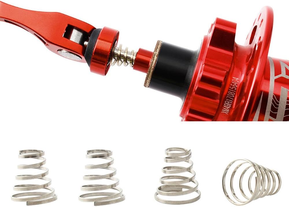 15 Pack Bike Axle Quick Release Skewer Spring Replacement Universal Compression Springs Parts for Bicycle Wheel Hub Front and Rear Skewers Quick Release Clip Bolt Lever Axle Shaft Lock