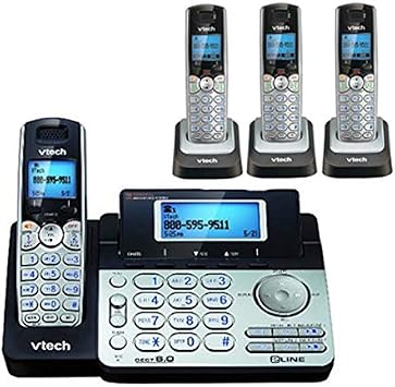 Vtech DS6151 Base with 3 Additional DS6101 Cordless Handsets Bundle