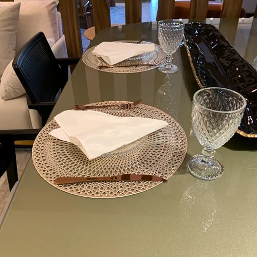 Kit Jogo Americano C/ 6 Un - Ofertas (Dourado Claro)