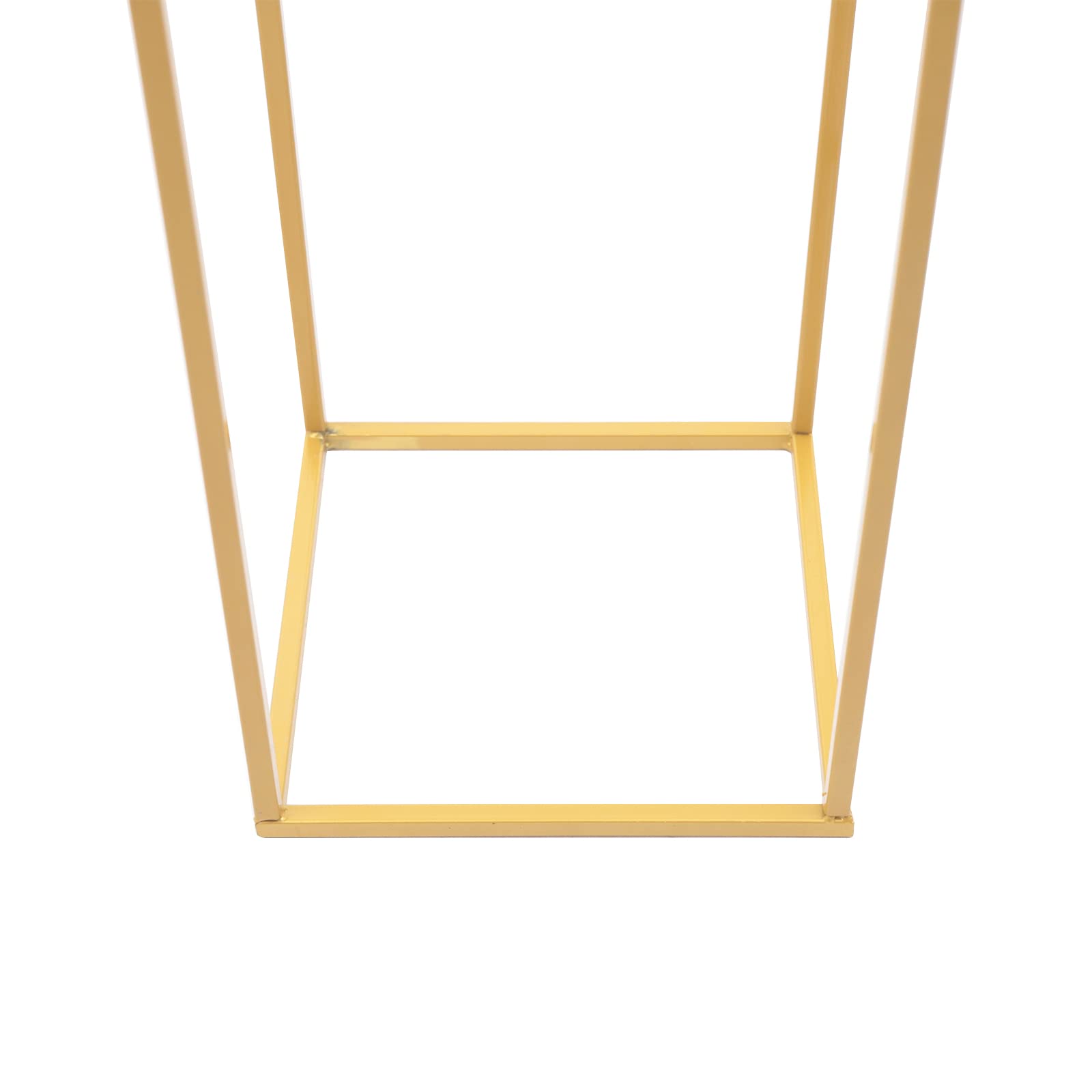 4 soportes de metal dorado para flores, 60 x 24 x 24 mm, para salón, fondo, cafetería, soporte decorativo