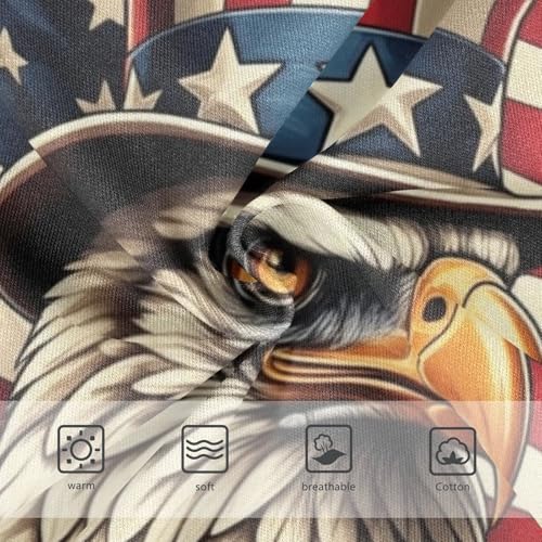 Girls Underwear Toddlers 2t Cotton Cute Panties Girl Print Briefs Girls Undies Bald Eagle Uncle Sam3