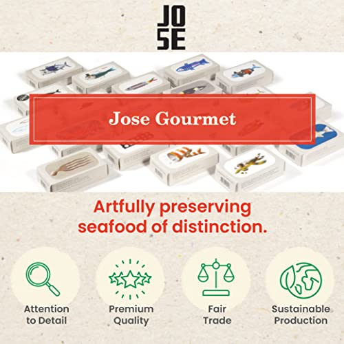 Smoked Small Sardines In Extra Virgin Olive Oil By Jose Gourmet, Wild Caught Portuguese Sardines, Canned Fish In Olive Oil, Omega 3, Fair Trade, 125G Can #TOP5
