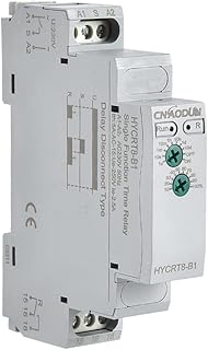 RT8-B1 Time Delay Relay HYCRT8-B1 AC220V Rotary Regulating Single Function Delay Disconnect Relay DIN Rail Mount Type