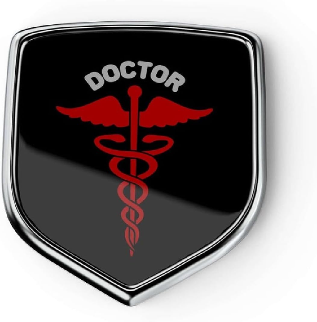 Car Doctor Badge/Sticker for Corolla Altis All 2019 to 2023 Models of Toy-OTA 3D Chrome Emblem/Logo for All Cars & Bikes
