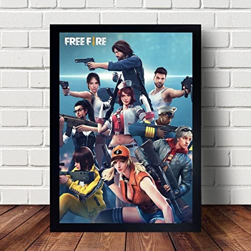 Placa Decorativa Free Fire Molduras Marilia