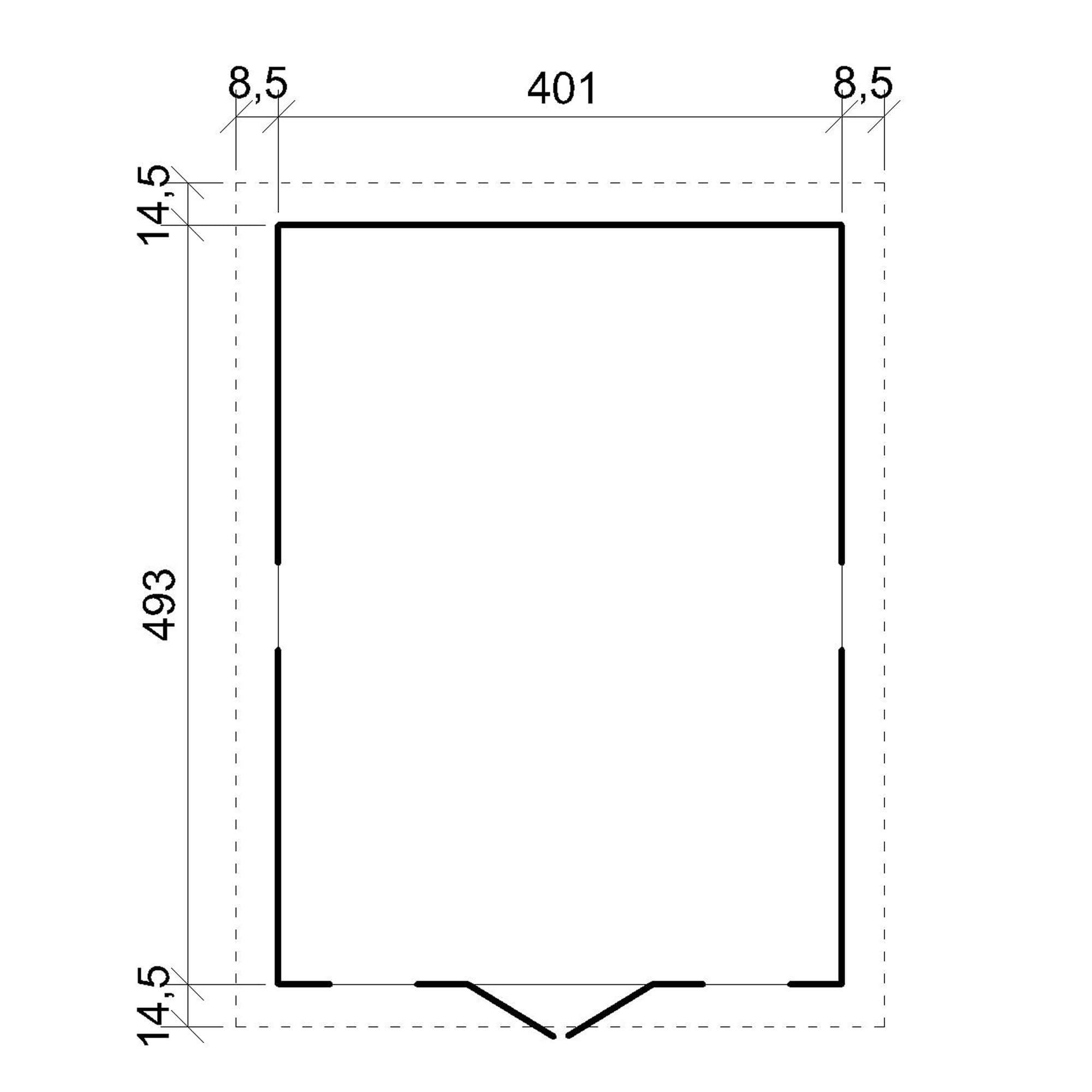 Cobertizo de Madera para jardín - A246x418x522cm/20m2 Cobertizo de Madera Natural - Taller de Jardín - Bicicleta, Almacenamiento de Herramientas TIMBELA M333