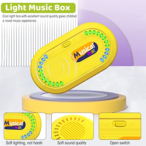 Image of PATPAT Musical Mat for Kids 31.4x19.6 inch 2 in 1 Baby Piano Play Mat & Drum Musical Mat for Kids Musical Toys with 2 Drum Sticks Early Educational Toys Gifts for 1 /2 /3 /4 /5 /6 Year Old Boys Girls