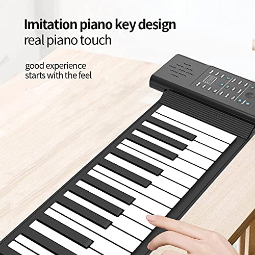 Piano Portable, 61 Touches Pliable Roll Up Piano Clavier électronique USB Hand Roll Piano Adapté aux Débutants et aux Enfants - Les Beatles, Paul McCartney, John Lennon, RIngo Starr, George Harrison Piano Portable, 61 Touches Pliable Roll Up Piano Clavier électronique USB Hand Roll Piano Adapté aux Débutants et aux Enfants – Image 3