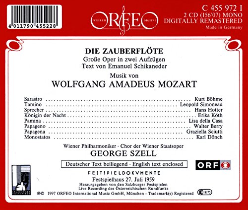 Magic Flute-Comp Opera (2 CD)