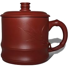 Yixing Zisha BoccaroTea Cup - Purple Clay Sand Pot Handmade Tea Cup Purple Sand Chinese Traditional Kung Fu Tea For Oolong,Longjing, Black Tea,Bamboo Shape. A