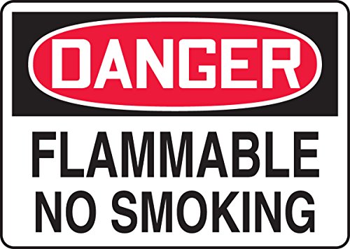 Panneau Danger Inflammable Accuform pour sécuriser les zones de stockage de solvants