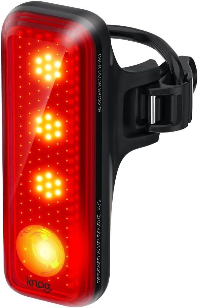 KNOG BLINDER R -150 Bicycle Light, Rear Light (150 Lumens), 1.6 oz (44 g), Waterproof, USB Rechargeable, Black