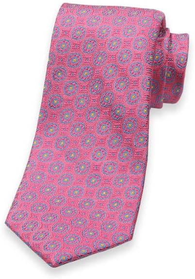 Paul Fredrick Men's Medallion Woven Silk Tie