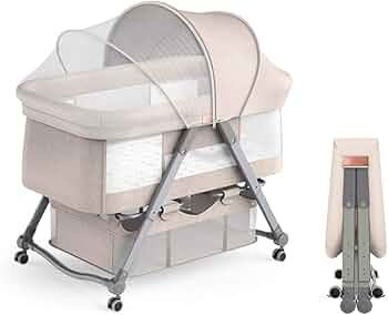 Maydolly ベビーベッド 星柄 Amazon.co.jp: Maydolly（メイドリ）折畳可能なコンパクトのベビー