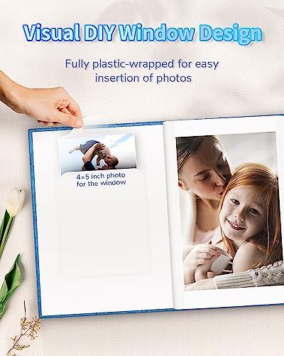 image for Artfeel Photo Album 4x6 with 100 Pockets,Slip-in Picture Albums,Linen 