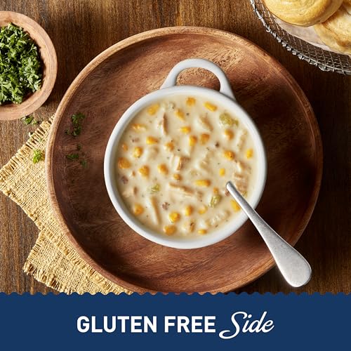 Image of Progresso Chicken Corn Chowder, Reduced Sodium Canned Soup, 18.5 oz | 25% Less Sodium Than Progresso Rich & Hearty Chicken Corn Chowder, White Chicken Meat, Corn, Potatoes & Celery, 170 Calories