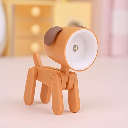 Mini luz nocturna para niños, luz LED creativa con diseño de ciervos y perros, lámparas de animales lindos portátiles para niñas, niños, dormitorio,