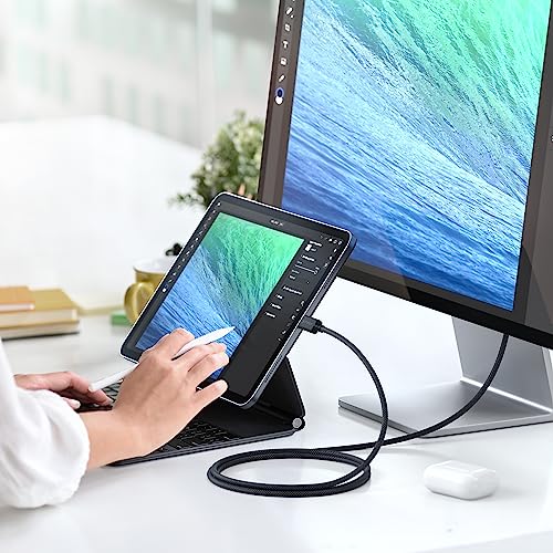 Câble USB-C Thunderbolt 4 Satechi PD 240W, transfert ultra-rapide 40 Gbps 8K - 7
