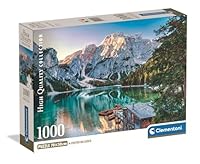 Clementoni Puzzle Emerald Braies Lake 1000 Teile Erwachsene - HQ Collection - 70 x 50 cm - Anspruchsvolles Puzzle 14-99 Jahre - 39934