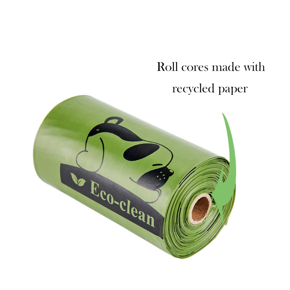 ECO-CLEAN Bolsas para Caca biodegradables, Bolsas para residuos de Perros, a Prueba de Fugas, fácil de Quitar (16/36 Rollos sin Perfume)