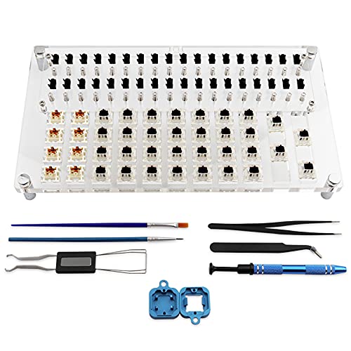 JakeTsai Smörjstation 36 omkopplare testare öppnare plattformssats för mekaniskt tangentbord körsbärsbrytare testare Gateron smörjstation kit